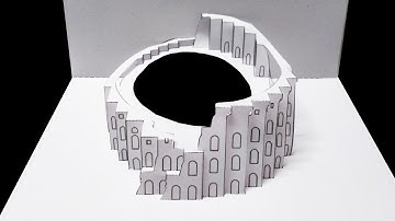 kirigami paper art Tutorial_with Template | Super Easy Way To Make Kirigami Pop Up card