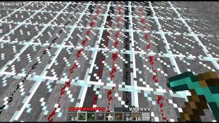 Minecraft 8-bit binary redstone adder with control room