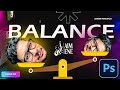 مبادئ تصميم الجرافيك التوازن Balance Design Principles 
