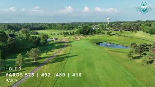 Crystal Lake Golf Club - Hole 9 Drone Flyover