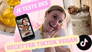 Je teste des recettes TikTok vegan!!!!