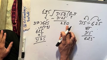 315 divided by 625 | divide kaise karte hain | bhag karna sikhe (in Hindi) | Surendra Khilery