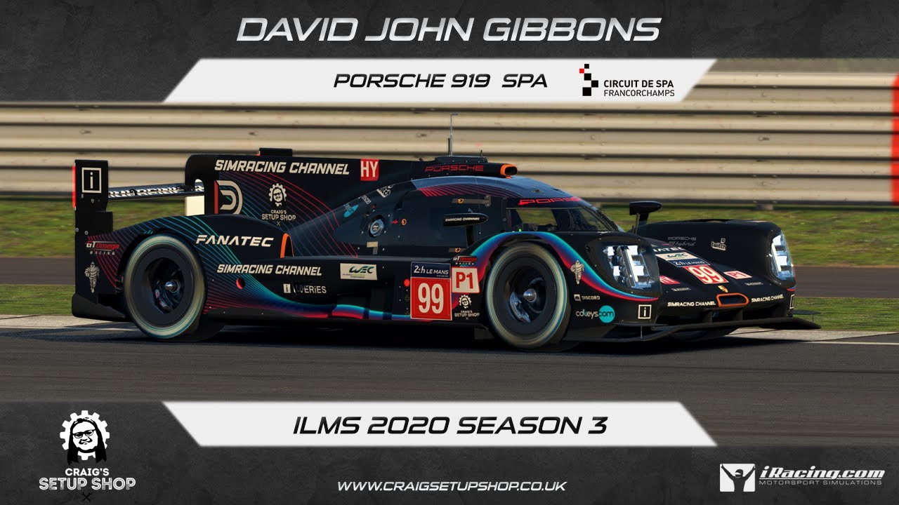 iRacing | Craig Setup Shop Porsche 919 Spa Race Lap