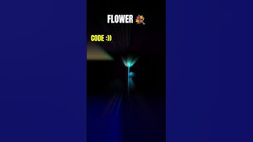 🌸 I Coded a Beautiful Flower with HTML, CSS & JavaScript! 🌿💻 | #shorts  #html #flowers