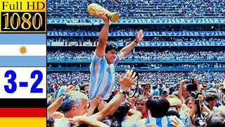 Argentina vs west Garmany world cup final 1986 3-2.all goals highlights...