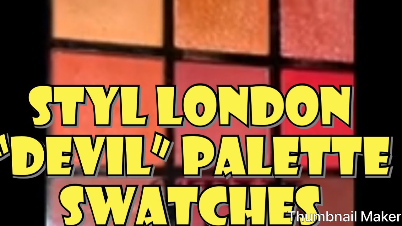 Stylondon Devil Eyeshadow Palette. October 2019 Glossybox