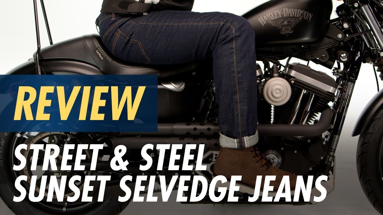 Street And Steel Riding Jeans 2026.Street & Steel Sunset Selvedge Jeans Review at CycleGear.com - YouTube