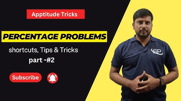 Aptitude Made Easy – Problems on Percentages Part - #2 | Basic Methods | Shortcuts and Tricks 2023