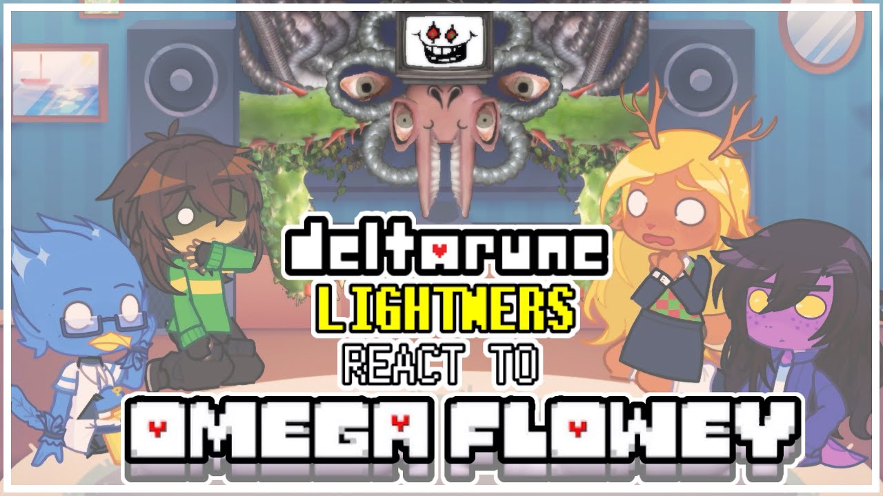 Реакция Deltarune на битву с боссом Омега Флауи // Gacha Life 2