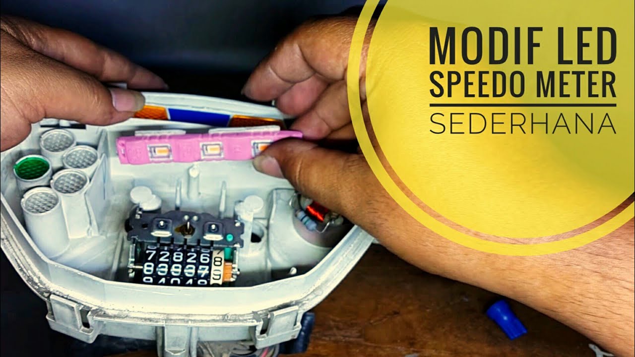 Ganti lampu speedo meter pakai LED strip - YouTube