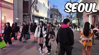 Seongsu-dong Cafe Street Walking Tour. Seoul City Korea 4k City Tour