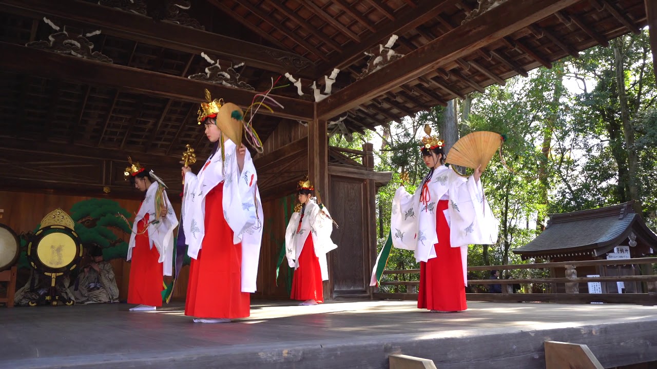 [滋賀]多賀大社の初神楽・巫女舞 2020.1.2.