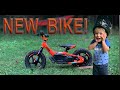 SURPRISING OUR 2 YEAR OLD WITH A NEW BIKE | KTM STACYC