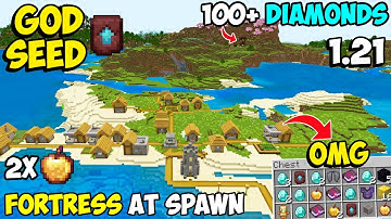 🔥Ultimate [God Seed] For Minecraft 1.21 Bedrock & PE | Four Blacksmith Village Seed Bedrock 1.21.121