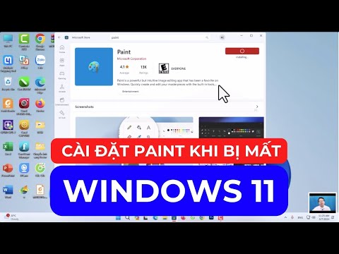 Hướng dẫn cài đặt Paint trên Windows 11 khi bị mất