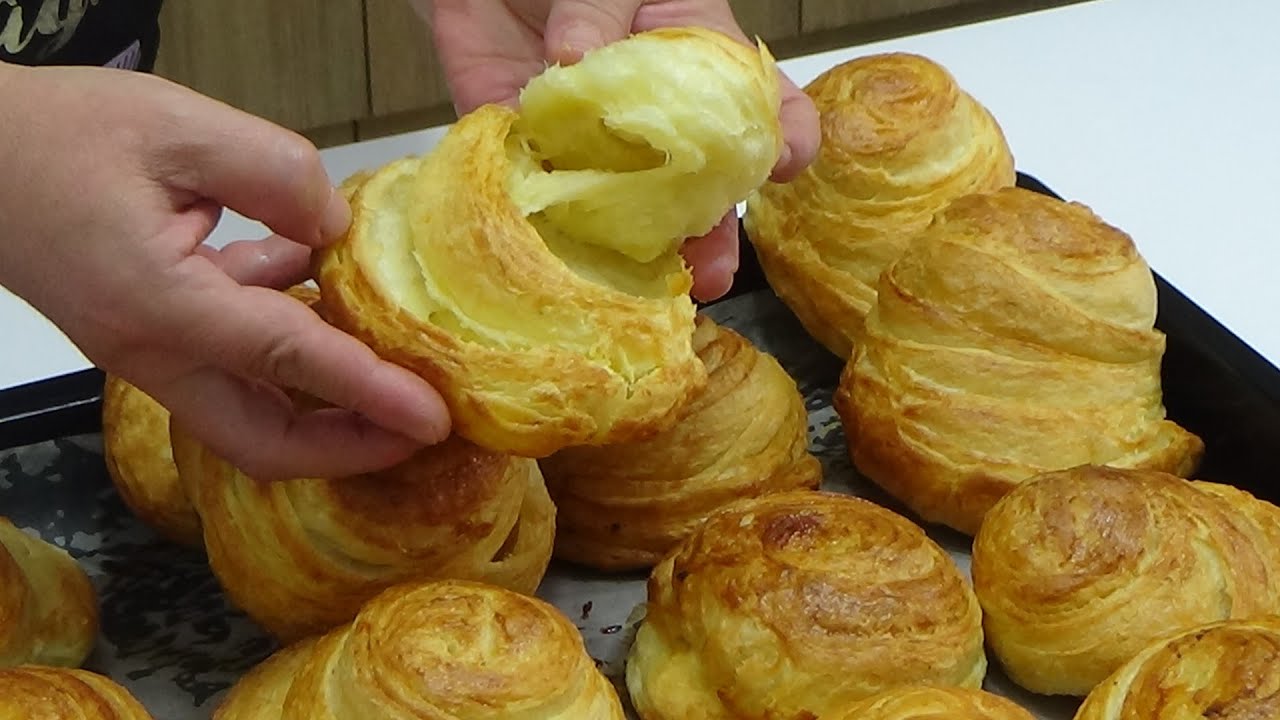 Otkriću vam pekarsku tajnu za LISNATE PUŽ-POGAČICE!Budite i vi malo pekar i nek vam svi traže RECEPT