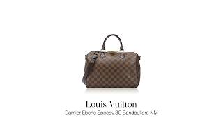 Mau jual tas branded second? Louis Vuitton Damier Ebene Speedy 30 Bandouliere NM