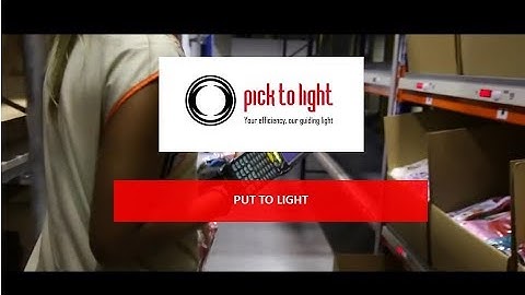 Put To Light | Pick To Light Systems