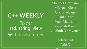 C++ Weekly - Ep 73 - std::string_view