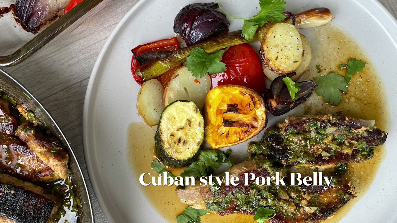 Cuban inspired pork belly recipe