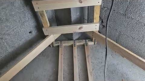 Progress on wooden scaffolding for concrete infinite baffle