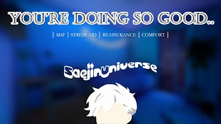 asmr roleplay ~ boyfriend comforts you from overworking ! ♡ (M4F) (stress aid) (reassurance)