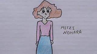 images Mitzi Easy Shin Chan Family Drawing how to draw mitzi nohara step by step shinchan mom shinchan character
