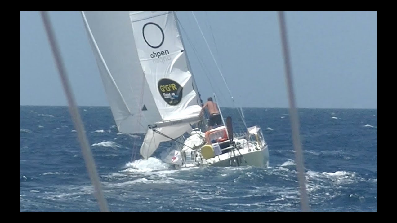 Golden Globe race live at Rubicon Lanzarote with Mark Slats NR2 in the race