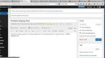 Portfolio Shortcode Walkthrough WordPress.COM