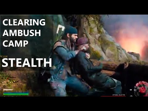 DAYS GONE: Clearing Ambush Camp Near Train Tracks  (STEALTH)