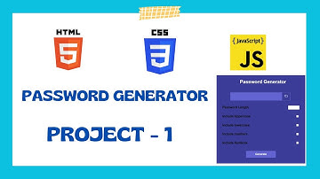JavaScript Project for Beginners | Password Generator | HTML CSS JS | Project - 1