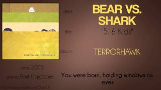 Bear vs  Shark - 5, 6 Kids (synced lyrics)