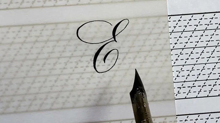 How to write Copperplate letter E