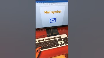 E-mail Symbol in Ms Word Shortcut Key | Mail Icons ✉ #symbols #wordtips #computer #mail