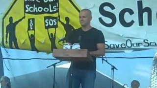 Celebrity Matt Damon Speaks At Save Our Schools Rally Wealth