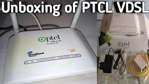 #PTCLInternelBroadband #HowtogetPtclVdsl  Unboxing of PTCL VDSL Modem New Device 2020