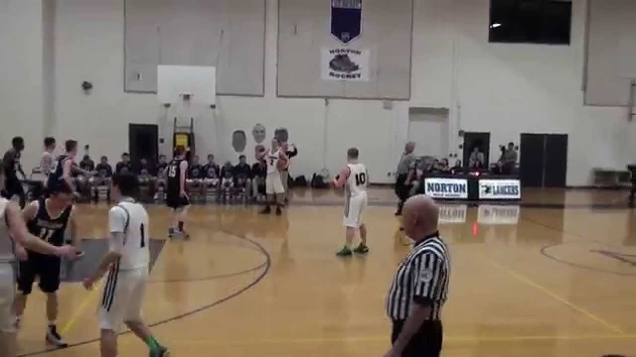 Norton vs Archbishop Williams MIAA D3 boys basketball playoff game played on 2/28/15