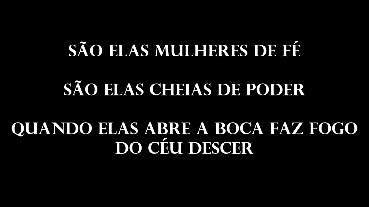 Mulheres De Fé Letra - FDPLEARN