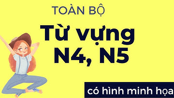 TOÀN BỘ từ vựng tiếng Nhật N4,N5 dễ dàng ghi nhớ nhờ hình MINH HỌA- Phần 2