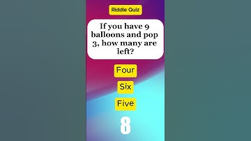 Balloon Pop Brain Teaser: Can You Solve This Easy Math Problem? #shorts #riddles #puzzle
