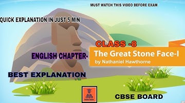 English chapter|| The Great Stone Face -1  ||CBSE Board ||Class-8•
