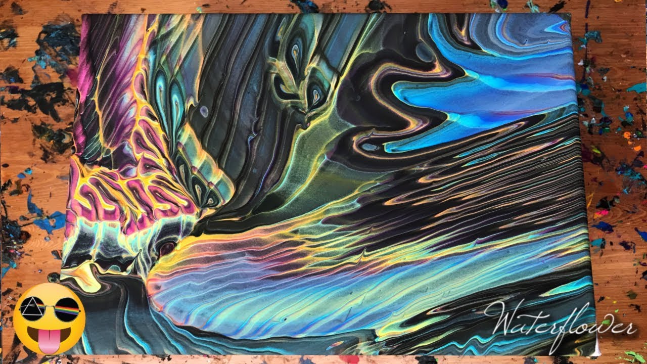 Trying Something New Fluid Art | Acrylic Pouring - YouTube