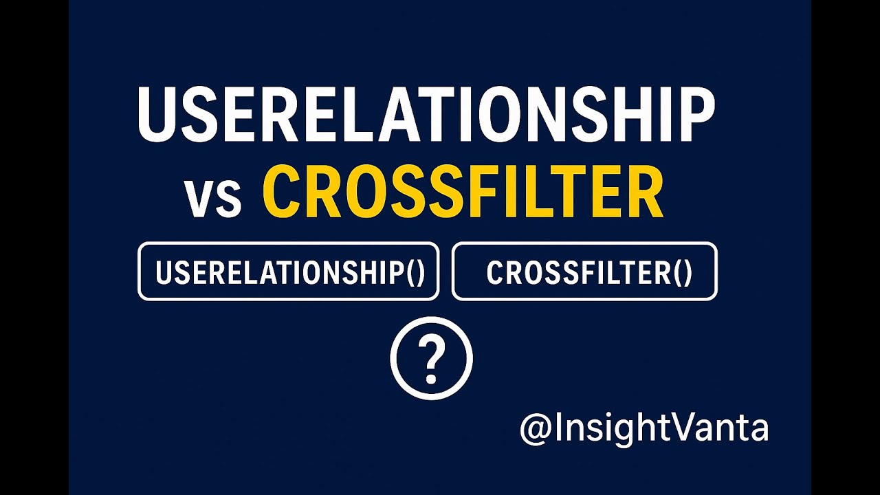 Power BI Dax functions: USERELATIONSHIP vs CROSSFILTER in DAX | Power ...