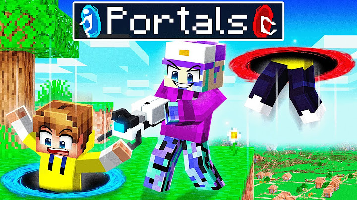 Using PORTALS To Prank My Friends In Minecraft!