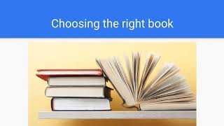 Summer Reading. Presentation of Research