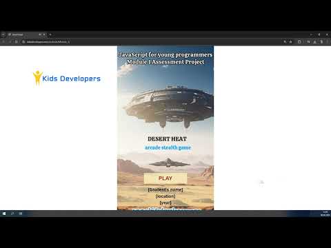 Simple game on JavaScript. Module 1 Assessment project for kids learning programming on Javascript.