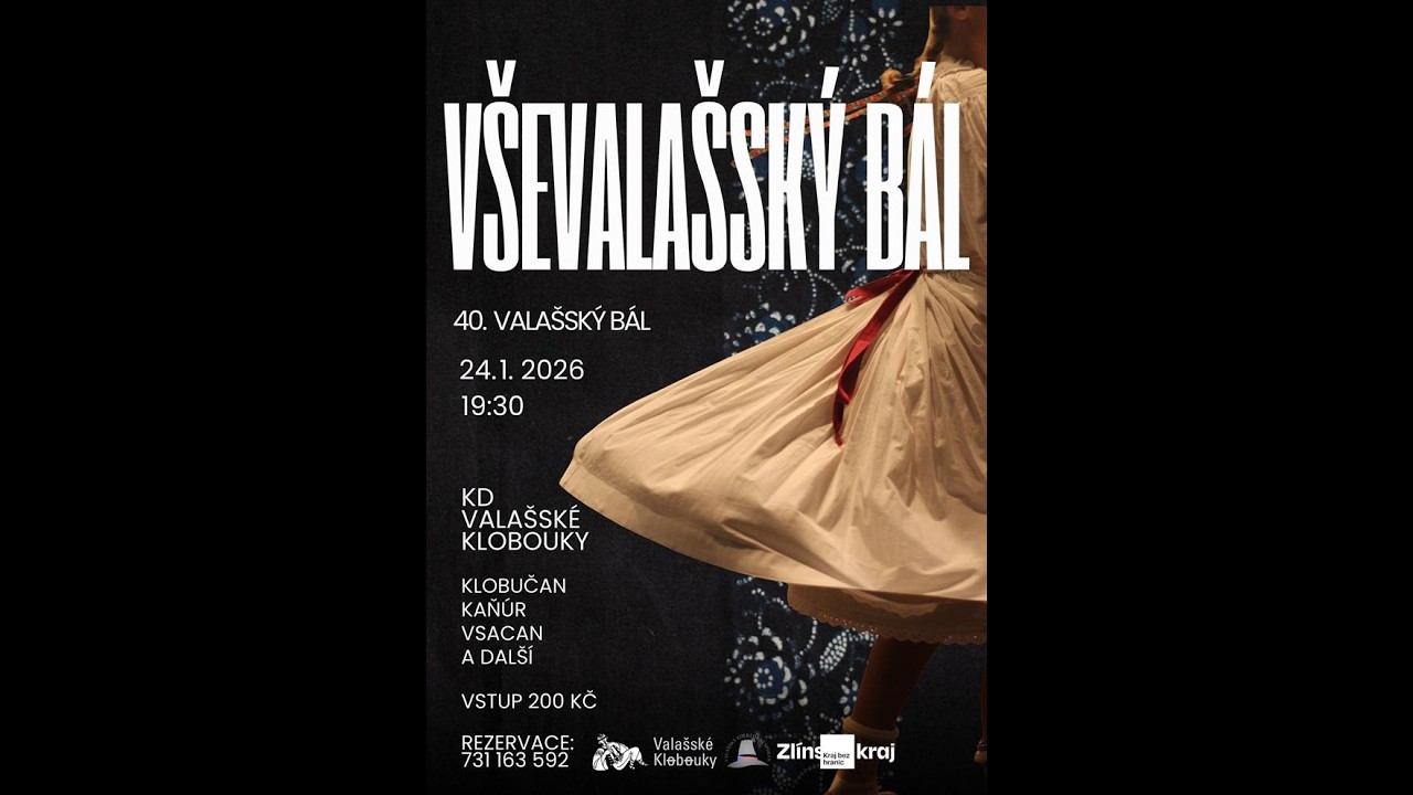 Vševalašský bál Valašské Klobouky 2026 sestřih