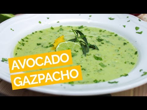 Avocado Gazpacho Soup Recipe