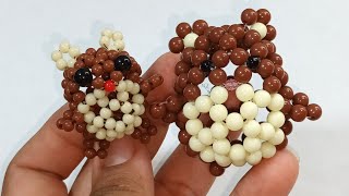 Hermoso muñequito 3D con perlas