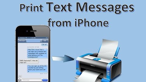 Free Way to Print Text Messages from iPhone 7/6/6S/6S Plus/5S